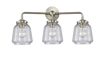 Nouveau Three Light Bath Vanity in Brushed Satin Nickel (405|284-3W-SN-G142)