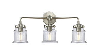 Nouveau Three Light Bath Vanity in Brushed Satin Nickel (405|284-3W-SN-G182S)