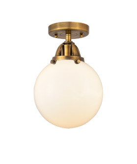 Nouveau 2 LED Semi-Flush Mount in Brushed Brass (405|288-1C-BB-G201-8-LED)
