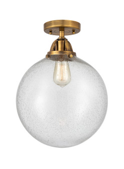 Nouveau 2 One Light Semi-Flush Mount in Brushed Brass (405|288-1C-BB-G204-12)