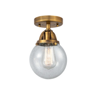 Nouveau 2 One Light Semi-Flush Mount in Brushed Brass (405|288-1C-BB-G204-6)