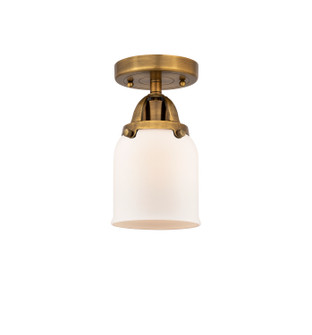 Nouveau 2 One Light Semi-Flush Mount in Brushed Brass (405|288-1C-BB-G51)