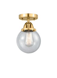 Nouveau 2 One Light Semi-Flush Mount in Satin Gold (405|288-1C-SG-G204-6)