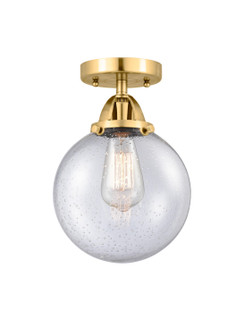 Nouveau 2 One Light Semi-Flush Mount in Satin Gold (405|288-1C-SG-G204-8)
