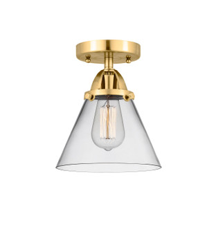 Nouveau 2 One Light Semi-Flush Mount in Satin Gold (405|288-1C-SG-G42)