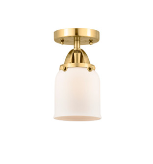Nouveau 2 One Light Semi-Flush Mount in Satin Gold (405|288-1C-SG-G51)