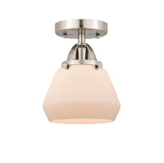 Nouveau 2 One Light Semi-Flush Mount in Brushed Satin Nickel (405|288-1C-SN-G171)