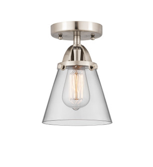 Nouveau 2 One Light Semi-Flush Mount in Brushed Satin Nickel (405|288-1C-SN-G62)