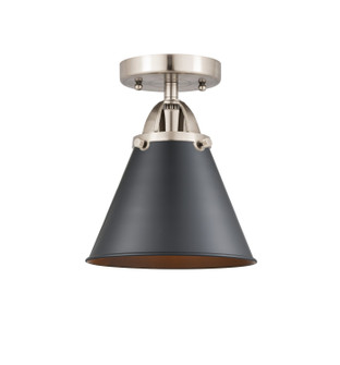 Nouveau 2 LED Semi-Flush Mount in Brushed Satin Nickel (405|288-1C-SN-M13-BK-LED)