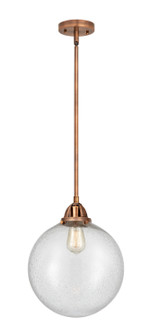 Nouveau 2 One Light Mini Pendant in Antique Copper (405|288-1S-AC-G204-12)