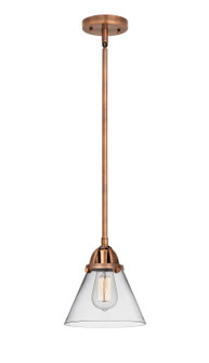 Nouveau 2 LED Mini Pendant in Antique Copper (405|288-1S-AC-G42-LED)