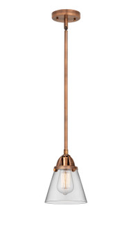 Nouveau 2 LED Mini Pendant in Antique Copper (405|288-1S-AC-G62-LED)