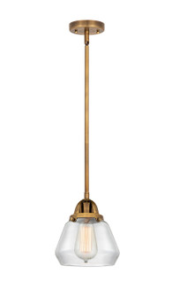 Nouveau 2 LED Mini Pendant in Brushed Brass (405|288-1S-BB-G172-LED)