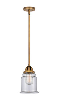 Nouveau 2 LED Mini Pendant in Brushed Brass (405|288-1S-BB-G182-LED)