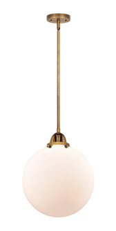 Nouveau 2 LED Mini Pendant in Brushed Brass (405|288-1S-BB-G201-12-LED)