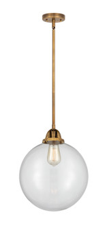 Nouveau 2 One Light Mini Pendant in Brushed Brass (405|288-1S-BB-G202-12)