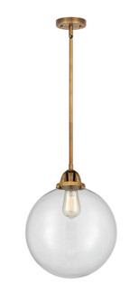Nouveau 2 LED Mini Pendant in Brushed Brass (405|288-1S-BB-G202-12-LED)