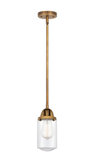Nouveau 2 One Light Mini Pendant in Brushed Brass (405|288-1S-BB-G312)