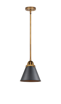 Nouveau 2 One Light Mini Pendant in Brushed Brass (405|288-1S-BB-M13-BK)