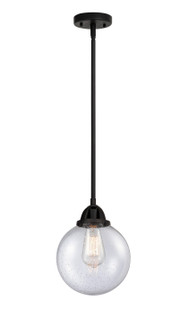Nouveau 2 LED Mini Pendant in Matte Black (405|288-1S-BK-G204-8-LED) Nouveau 2 LED Mini Pendant in Matte Black (405|288-1S-BK-G204-8-LED)