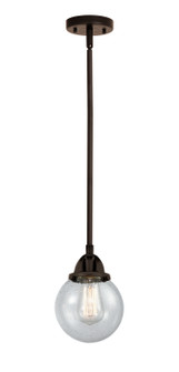 Nouveau 2 One Light Mini Pendant in Oil Rubbed Bronze (405|288-1S-OB-G204-6)