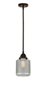 Nouveau 2 LED Mini Pendant in Oil Rubbed Bronze (405|288-1S-OB-G262-LED)