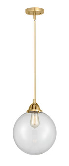 Nouveau 2 One Light Mini Pendant in Satin Gold (405|288-1S-SG-G202-10)