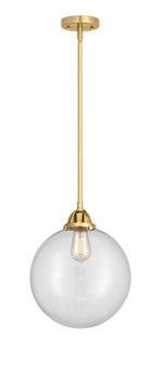 Nouveau 2 One Light Mini Pendant in Satin Gold (405|288-1S-SG-G202-12)