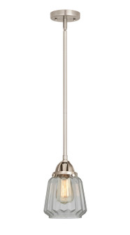 Nouveau 2 LED Mini Pendant in Brushed Satin Nickel (405|288-1S-SN-G142-LED)
