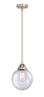 Nouveau 2 One Light Mini Pendant in Brushed Satin Nickel (405|288-1S-SN-G204-8)