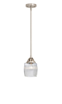Nouveau 2 LED Mini Pendant in Brushed Satin Nickel (405|288-1S-SN-G302-LED)
