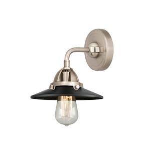 Nouveau 2 One Light Wall Sconce in Brushed Satin Nickel (405|288-1W-SN-M6-BK)