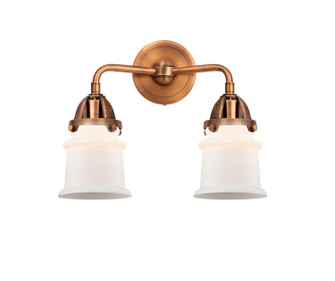 Nouveau 2 LED Bath Vanity in Antique Copper (405|288-2W-AC-G181S-LED)