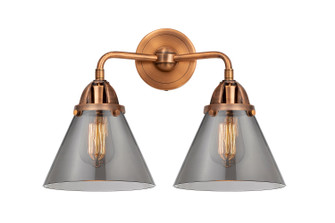 Nouveau 2 LED Bath Vanity in Antique Copper (405|288-2W-AC-G43-LED)