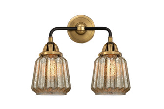 Nouveau 2 LED Bath Vanity in Black Antique Brass (405|288-2W-BAB-G146-LED)