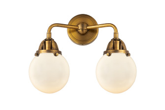 Nouveau 2 LED Bath Vanity in Brushed Brass (405|288-2W-BB-G201-6-LED)