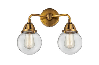 Nouveau 2 Two Light Bath Vanity in Brushed Brass (405|288-2W-BB-G202-6)