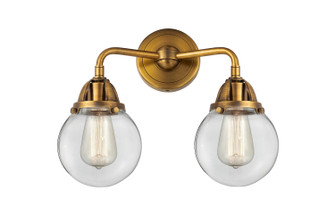 Nouveau 2 LED Bath Vanity in Brushed Brass (405|288-2W-BB-G202-6-LED)