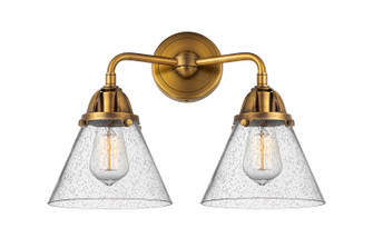 Nouveau 2 Two Light Bath Vanity in Brushed Brass (405|288-2W-BB-G44)