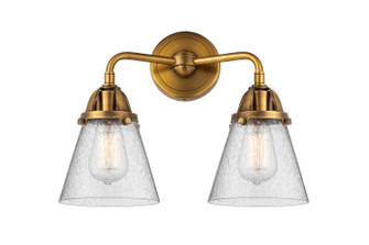 Nouveau 2 LED Bath Vanity in Brushed Brass (405|288-2W-BB-G64-LED)