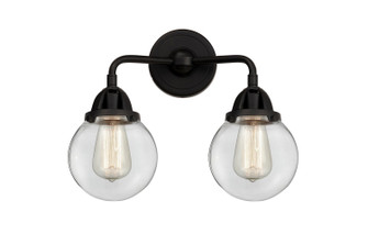 Nouveau 2 LED Bath Vanity in Matte Black (405|288-2W-BK-G202-6-LED)