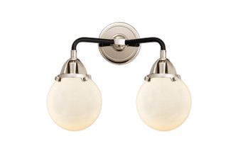Nouveau 2 LED Bath Vanity in Black Polished Nickel (405|288-2W-BPN-G201-6-LED)
