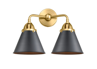 Nouveau 2 Two Light Bath Vanity in Satin Gold (405|288-2W-SG-M13-BK)