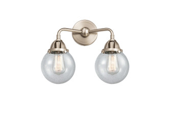 Nouveau 2 LED Bath Vanity in Brushed Satin Nickel (405|288-2W-SN-G204-6-LED)