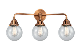 Nouveau 2 Three Light Bath Vanity in Antique Copper (405|288-3W-AC-G204-6)