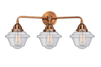 Nouveau 2 Three Light Bath Vanity in Antique Copper (405|288-3W-AC-G534)