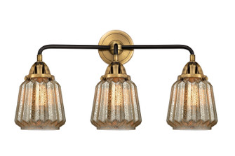Nouveau 2 Three Light Bath Vanity in Black Antique Brass (405|288-3W-BAB-G146)