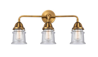 Nouveau 2 Three Light Bath Vanity in Brushed Brass (405|288-3W-BB-G184S)