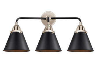 Nouveau 2 Three Light Bath Vanity in Black Polished Nickel (405|288-3W-BPN-M13-BK)