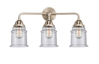 Nouveau 2 Three Light Bath Vanity in Brushed Satin Nickel (405|288-3W-SN-G184)